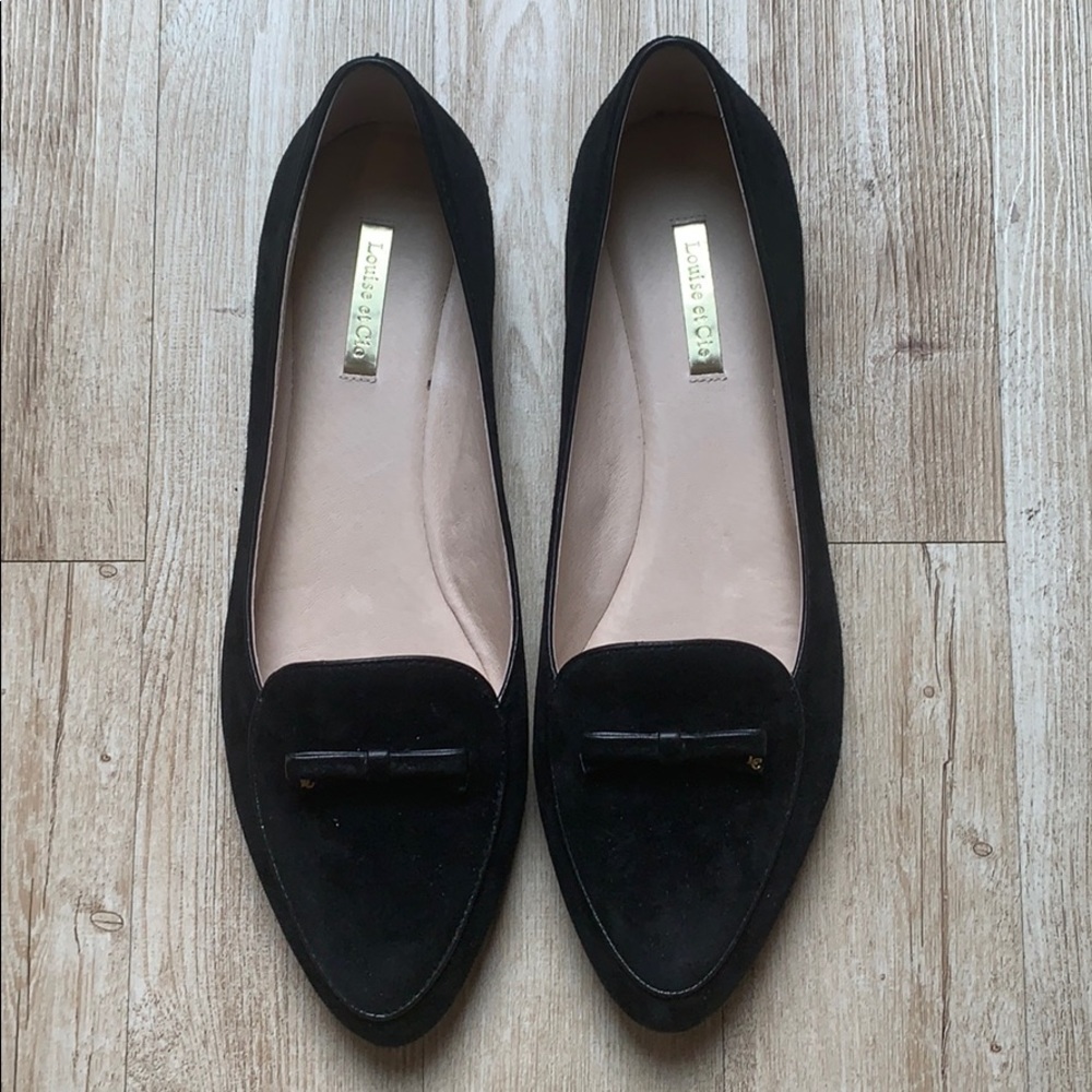 Louise et Cie Black Suede Flats
